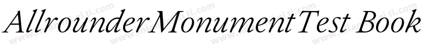 AllrounderMonumentTest Book字体转换